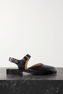 Maison Margiela - Tabi Split-toe Leather Slingback Sandals - Black