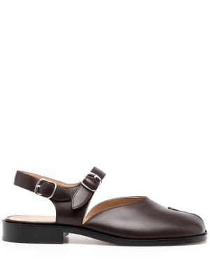 Maison Margiela Tabi-toe leather sandals - Brown
