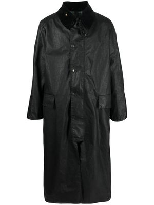 Maison Margiela wax-coated trench coat - Black