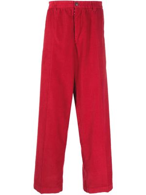 Maison Margiela wide-leg corduroy trousers - Red