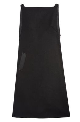 Maison Margiela Wool Trapeze Dress in Black