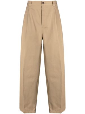 Maison Margiela x Pendleton yoke-checked trousers - Brown