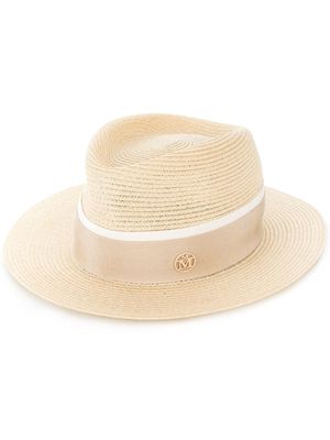 Maison Michel André straw Fedora hat - Neutrals