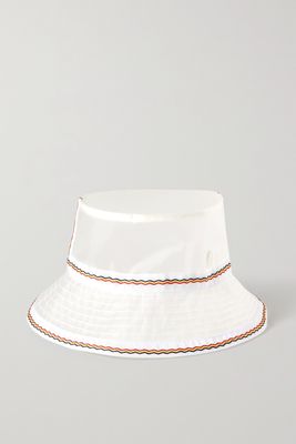 Maison Michel - Angele Waves Canvas-trimmed Pvc Bucket Hat - Neutrals
