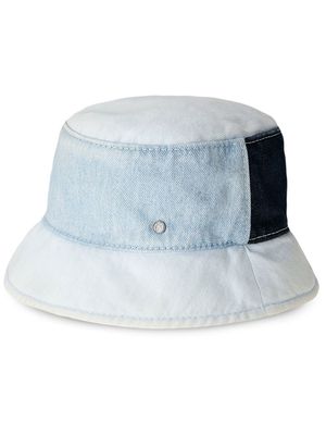 Maison Michel Axel patchwork denim bucket hat - Blue