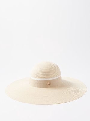 Maison Michel - Blanche Capeline Hemp Wide-brim Hat - Womens - Natural