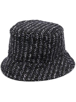 MAISON MICHEL bouclé bucket hat - Black