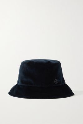 Maison Michel - Jason Cotton-velvet Bucket Hat - Blue