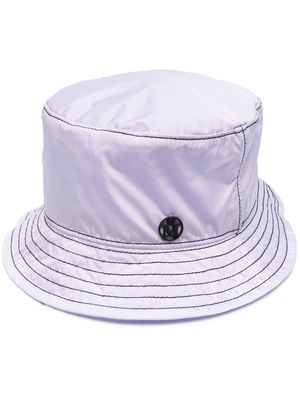 Maison Michel logo bucket hat - Purple