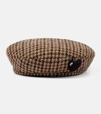 Maison Michel New Billy checked wool beret