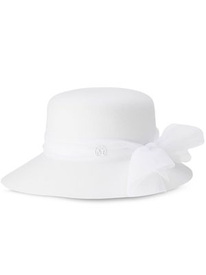 Maison Michel New Kendall cloche hat - White