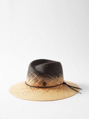 Maison Michel - Virginie Gradient Straw Hat - Womens - Natural Black