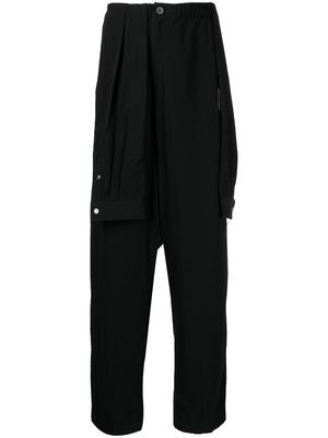 Maison Mihara Yasuhiro asymmetric straight-leg trousers - Black