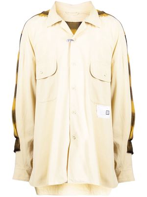 Maison Mihara Yasuhiro Back Covered cotton shirt - Yellow
