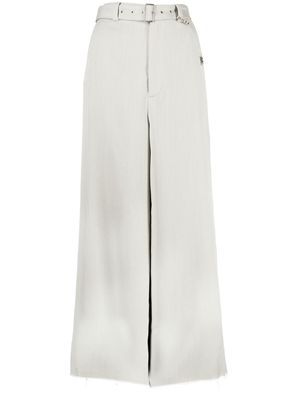 Maison Mihara Yasuhiro belted wide-leg trousers - Grey