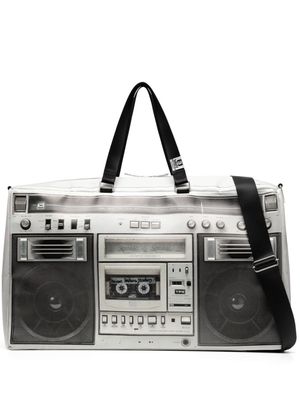 Maison MIHARA YASUHIRO Boombox-print tote bag - Grey