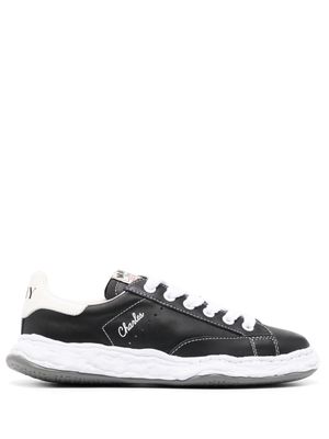 Maison Mihara Yasuhiro Charles lace-up leather sneakers - Black