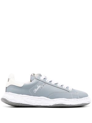 Maison Mihara Yasuhiro Charles lace-up leather sneakers - Blue