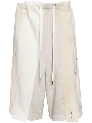 Maison MIHARA YASUHIRO cotton track shorts - Neutrals