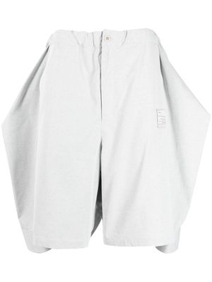 Maison Mihara Yasuhiro deconstructed combo cotton shorts - Grey