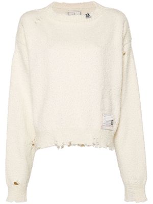 Maison MIHARA YASUHIRO distressed brushed jumper - Neutrals