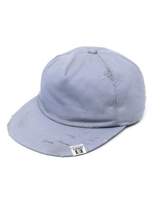 Maison Mihara Yasuhiro distressed cotton cap - Blue