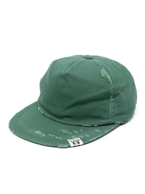 Maison Mihara Yasuhiro distressed cotton cap - Green