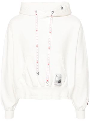 Maison Mihara Yasuhiro distressed cotton hoodie - White