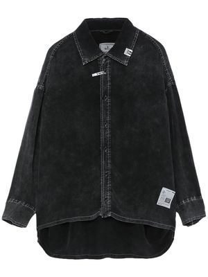 Maison Mihara Yasuhiro faded long-sleeve shirt - Black