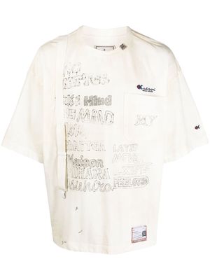 Maison Mihara Yasuhiro graphic-print relaxed-fit T-shirt - White