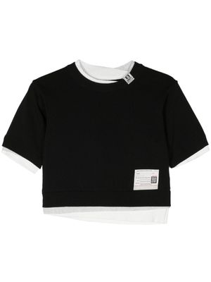 Maison Mihara Yasuhiro layered fine-knit jumper - Black