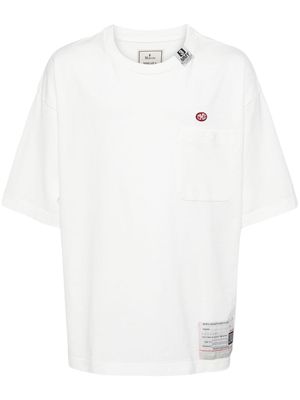 Maison Mihara Yasuhiro logo-embroidery cotton T-shirt - White