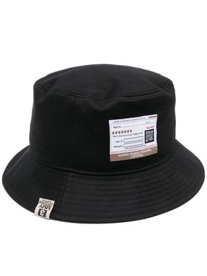 Maison Mihara Yasuhiro logo-patch bucket hat - Black