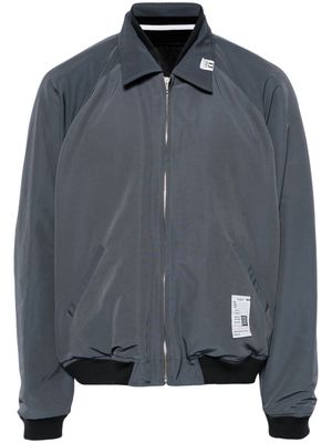 Maison Mihara Yasuhiro logo-patch cotton-blend bomber jacket - Grey