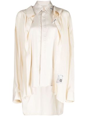 Maison Mihara Yasuhiro long-sleeve layered shirt - White