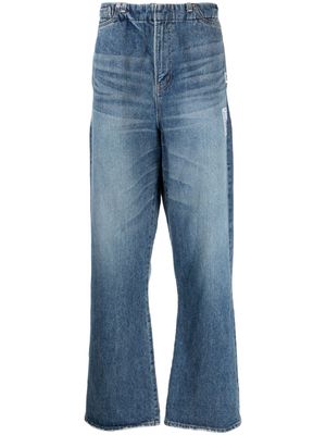 Maison Mihara Yasuhiro mid-rise straight jeans - Blue