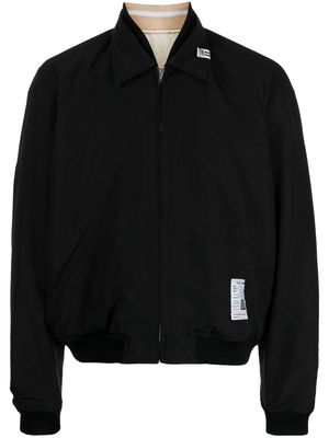 Maison Mihara Yasuhiro reversible bomber jacket - Black