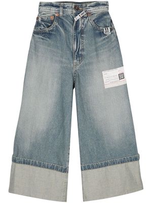 Maison Mihara Yasuhiro Rolled-up wide-leg jeans - Blue