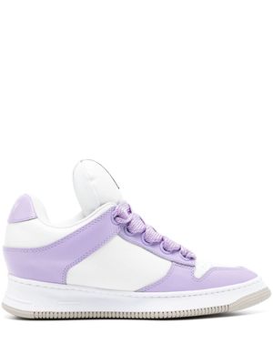 Maison Mihara Yasuhiro Rosy pointed-toe puffer sneakers - Purple