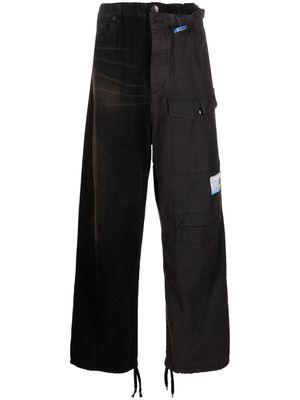 Maison Mihara Yasuhiro straight-leg panelled trousers - Black