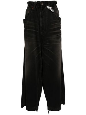 Maison MIHARA YASUHIRO wide-leg cotton jeans - Black