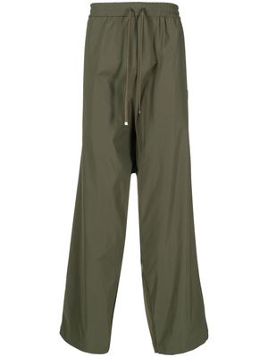 Maison Mihara Yasuhiro wide-leg drawstring trousers - Green