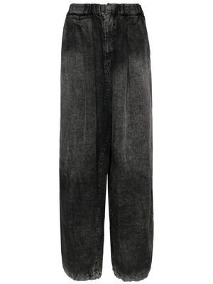 Maison Mihara Yasuhiro wide-leg linen trousers - Black