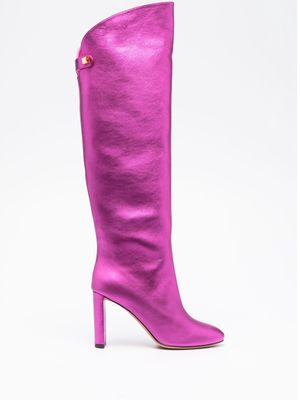 Maison Skorpios Adriana 90mm knee-high boots - Pink