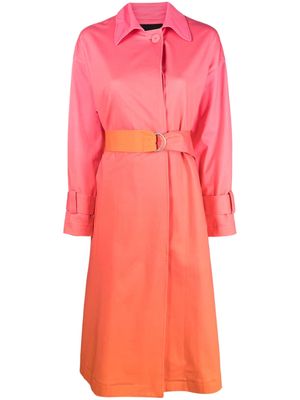 Maje belted trench coat - Pink