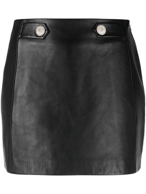 Maje button-detail mini skirt - Black