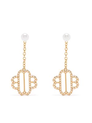 Maje Clover Pearl earrings - Gold