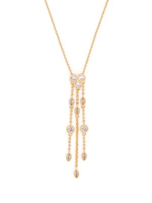Maje crystal-embellished necklace - Gold