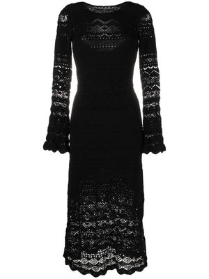 Maje cut out-detail maxi dress - Black