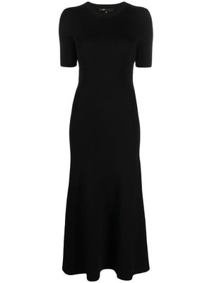 Maje cut-out long dress - Black
